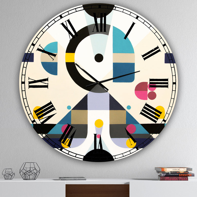 Grande horloge murale Mid-Century, Moyen