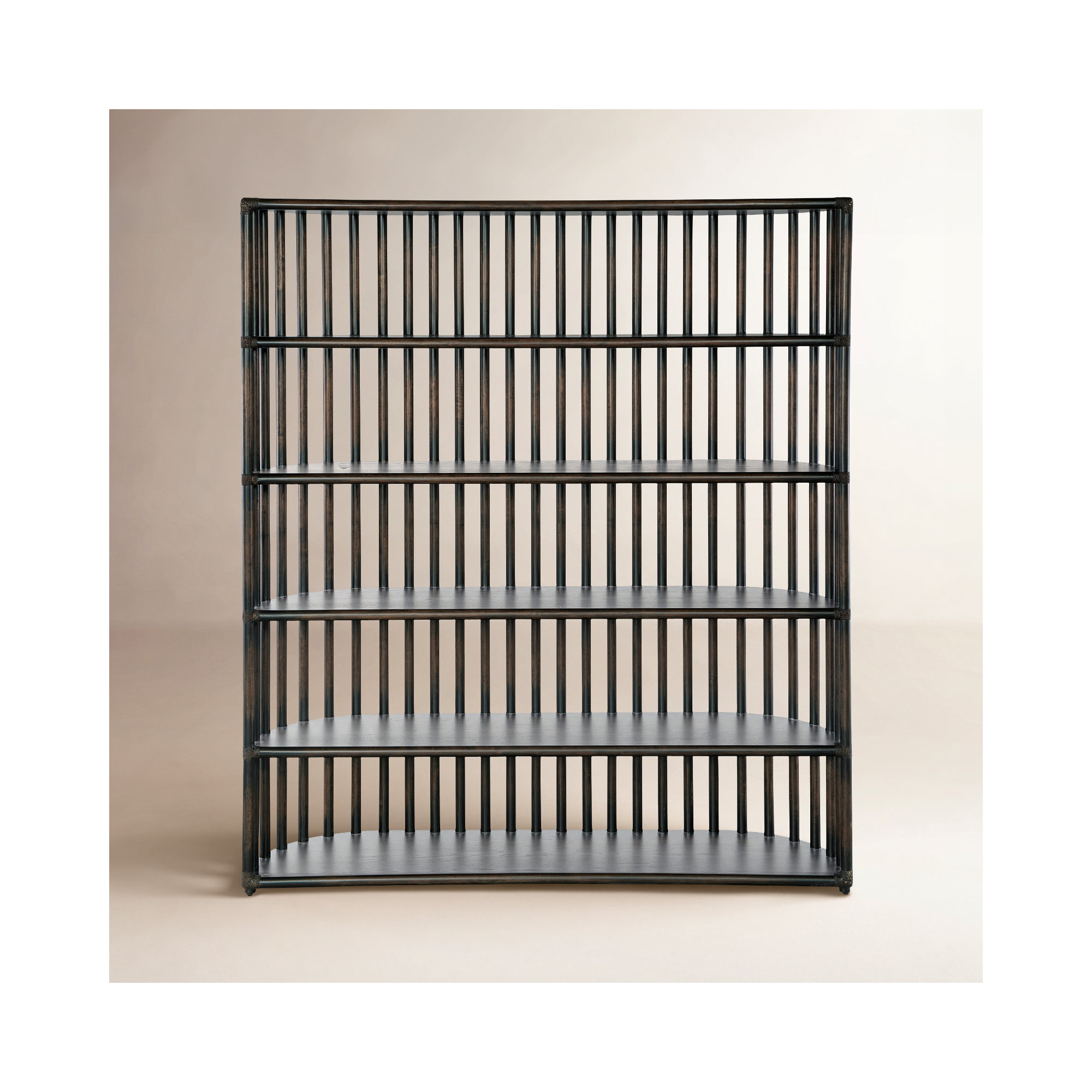 Retreat Wide Bookcase, Black Sand