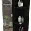 Élégante armoire à miroir, quatre tablettes intérieures