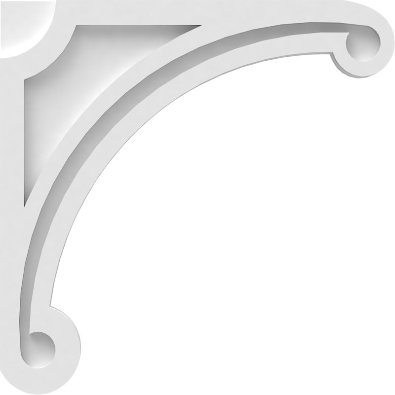Corbeau en PVC de qualité architecturale Arch, H 22 po x l 22 po x P 1,875 po