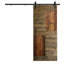 Porte de grange coulissante en bois de pin naturel 84 po H S Series avec quincaillerie d'installation-86863030-86863031