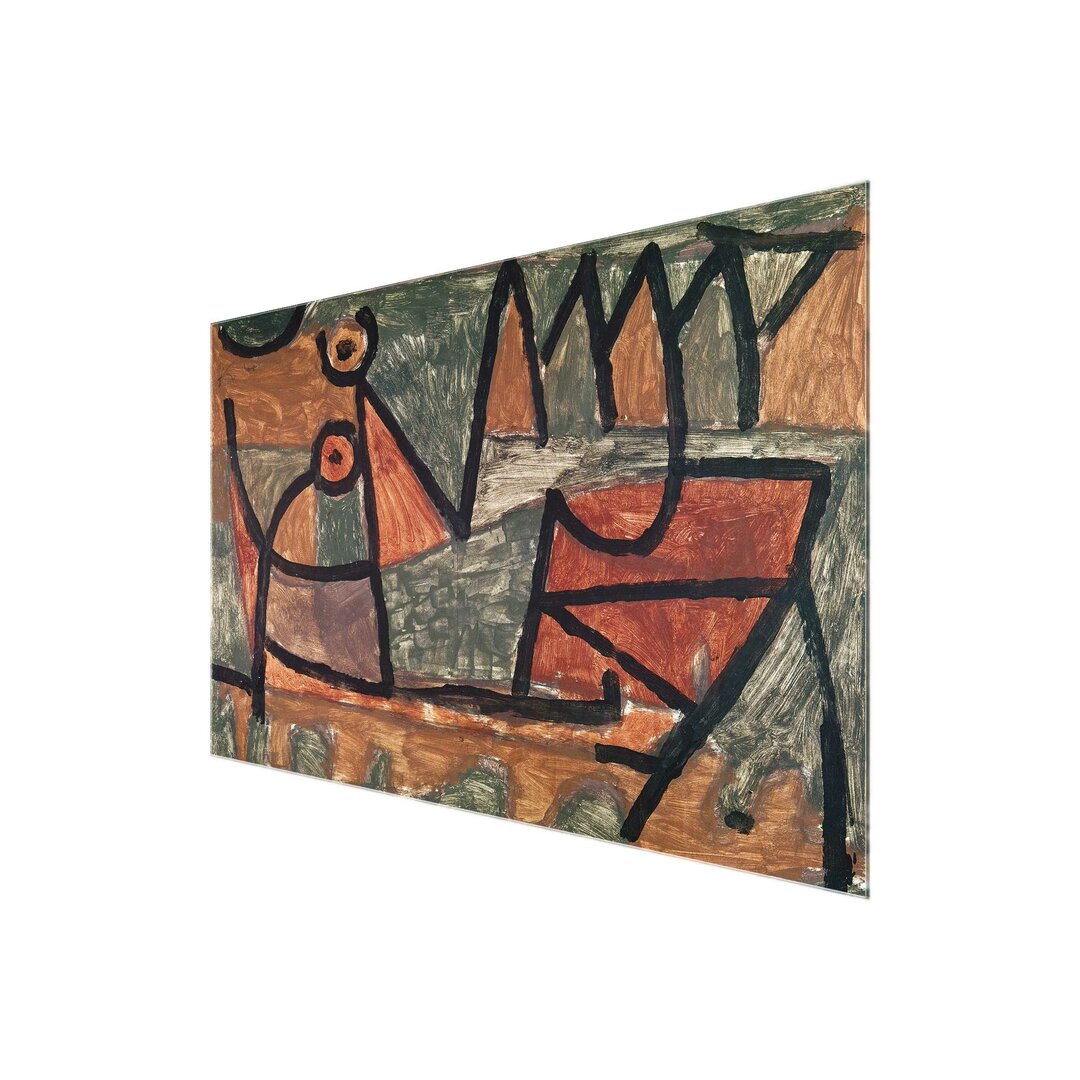 Glasbild Dark Boat Trip von Paul Klee