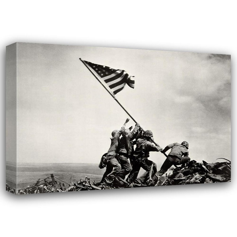 Lever du drapeau sur l'Iwo Jima IMA-R384, H 17 po x l 24 po