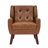 Jaqueze Upholstered Faux Leather Tufted Square Arm Accent Chair-1245556898