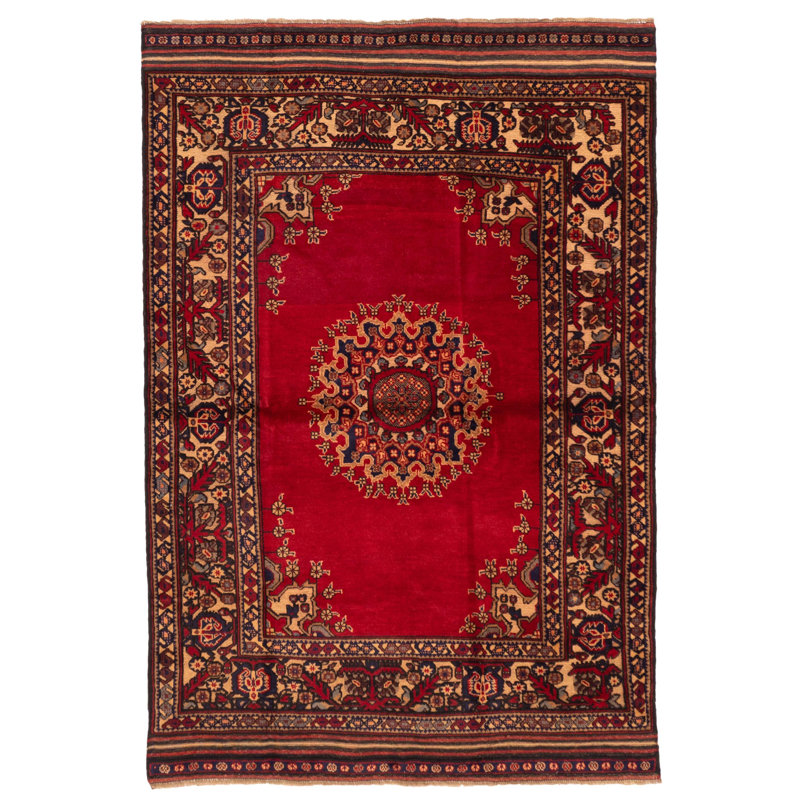 Teimani Red Rug 4'5" x 6'7"