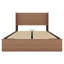 Base de lit plateforme rustique avec rangement et rangement - Bois à lattes, aucun sommier requis-602521360