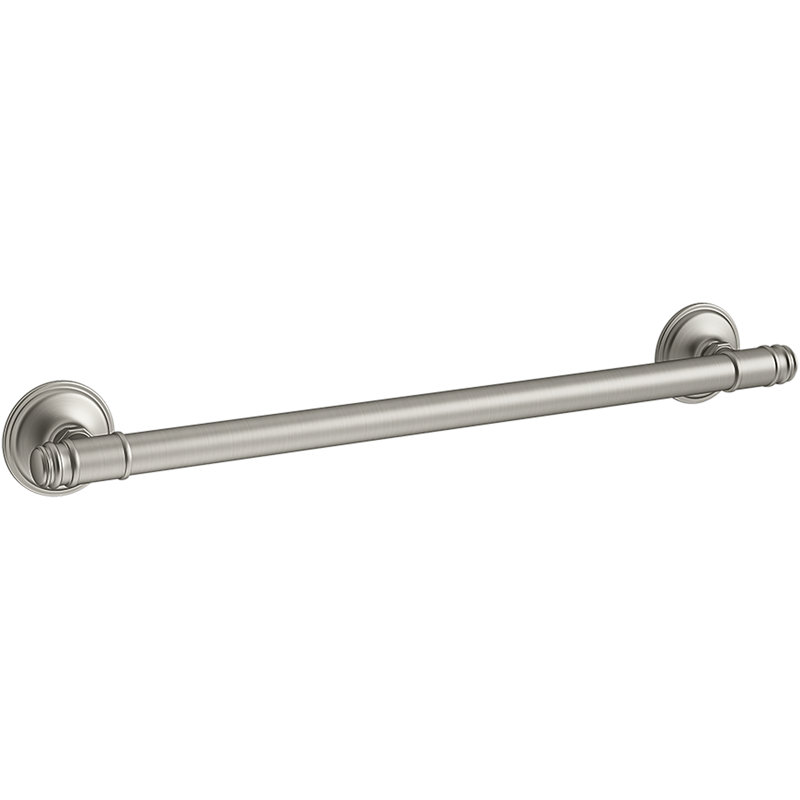 Eclectic Grab Bar, Vibrant Brushed Nickel, 24" W