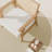 Cane Back Accent Chair, Wood Armchair with Upholstered Seat, White