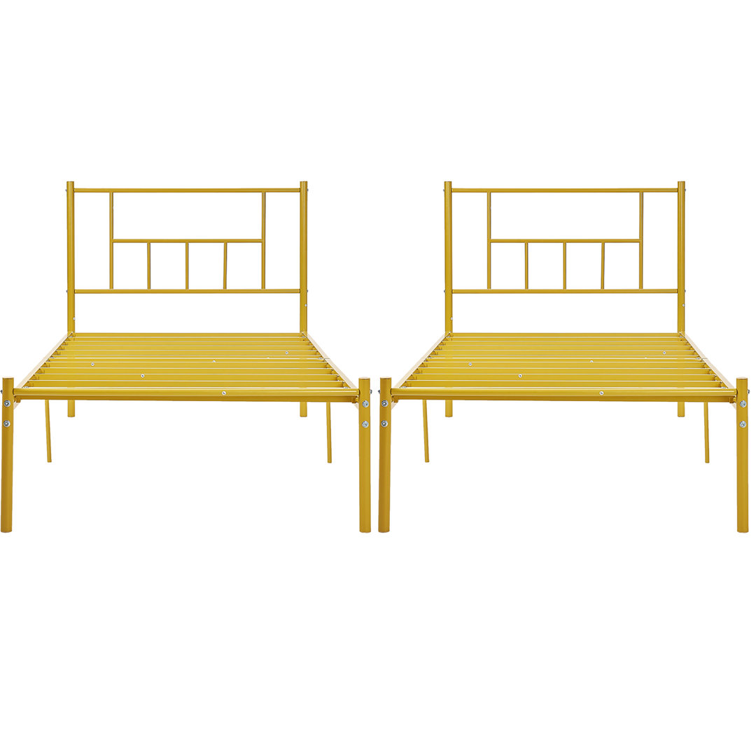 Twin Platform Bed (Set of 2) Ebern Designs 