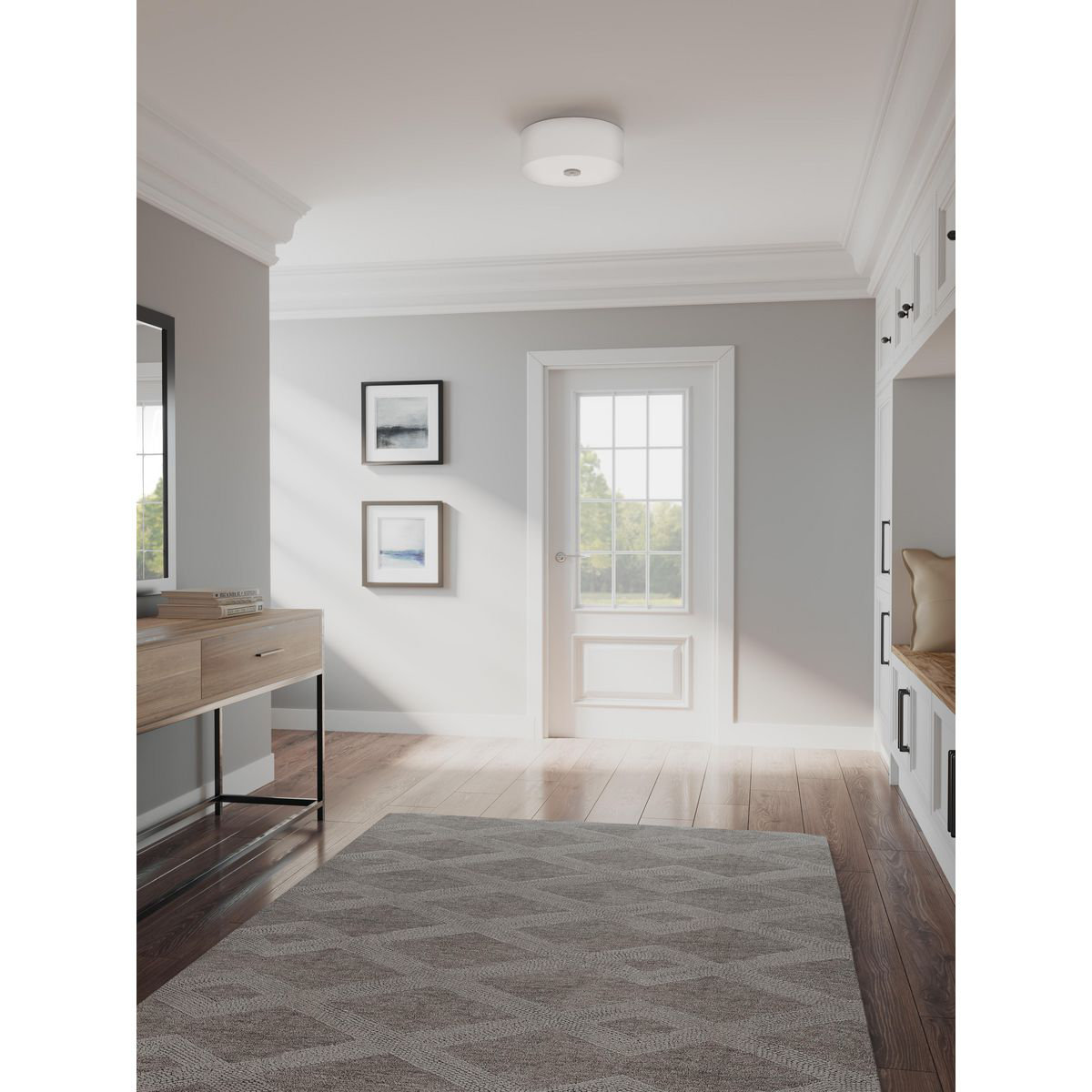 Chantey 13" 2-Light Flush Mount, Antique Bronze