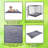 PETMAKER Waterproof Dog Crate Pet Bed- Gray-40697878-40697880