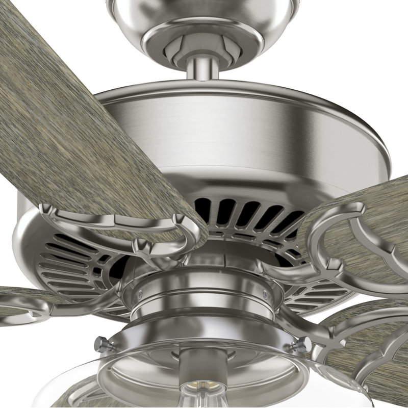 54" Panama Ceiling Fan And Handheld Remote, Gray