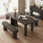 Creative solid wood dining table-109602832