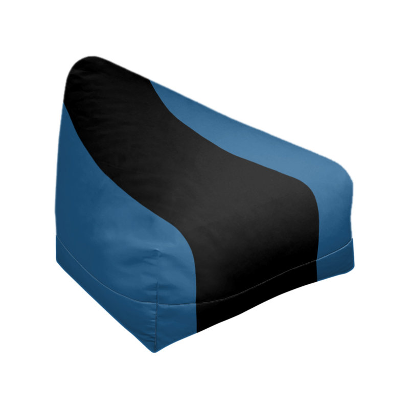 Sac de pois classique, H 30 po x l 27 po x P 27 po, Bleu bébé / noir