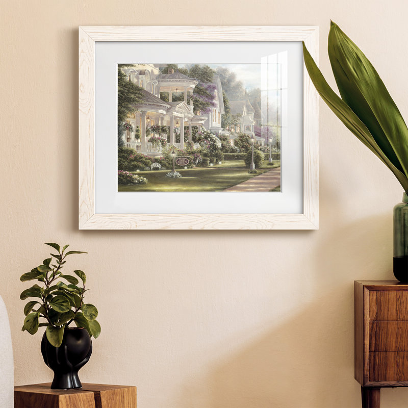 Minns House - peinture encadrée, Cadre blanc, H 20 po x l 17 po x P 1,5 po