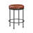 Faux Leather Backless Counter Height Stool