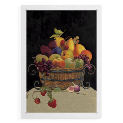 Corbeille de fruits I Revisit - Impression sur toile seulement - NON CADRE