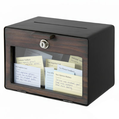 Wall Mounted Black Tip Mailbox