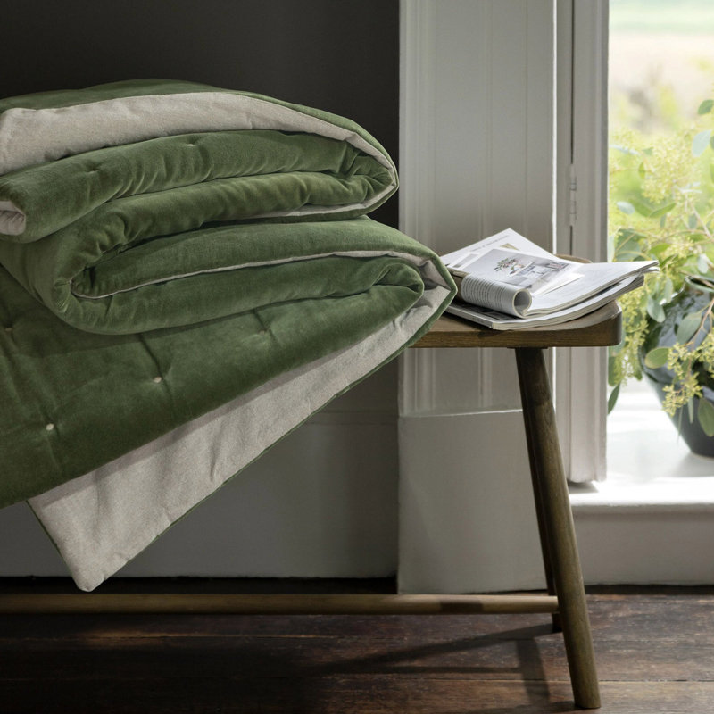 Jaipur Throw Blanket, Olive