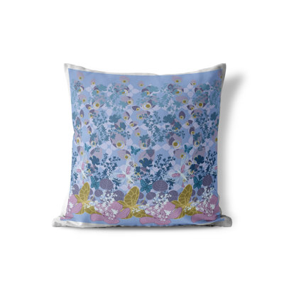 Papillon Paradise Polyester Square Indoor/Outdoor Pillow Cover & Insert