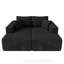 Canapé-lit rembourré avec assise profonde en velours côtelé Compression-869249624