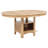 Wood Extension Leaf Dining Table with Functional Pedestal Base