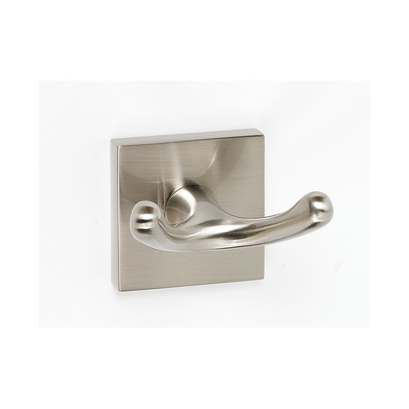 Double Robe Hook, Satin Nickel