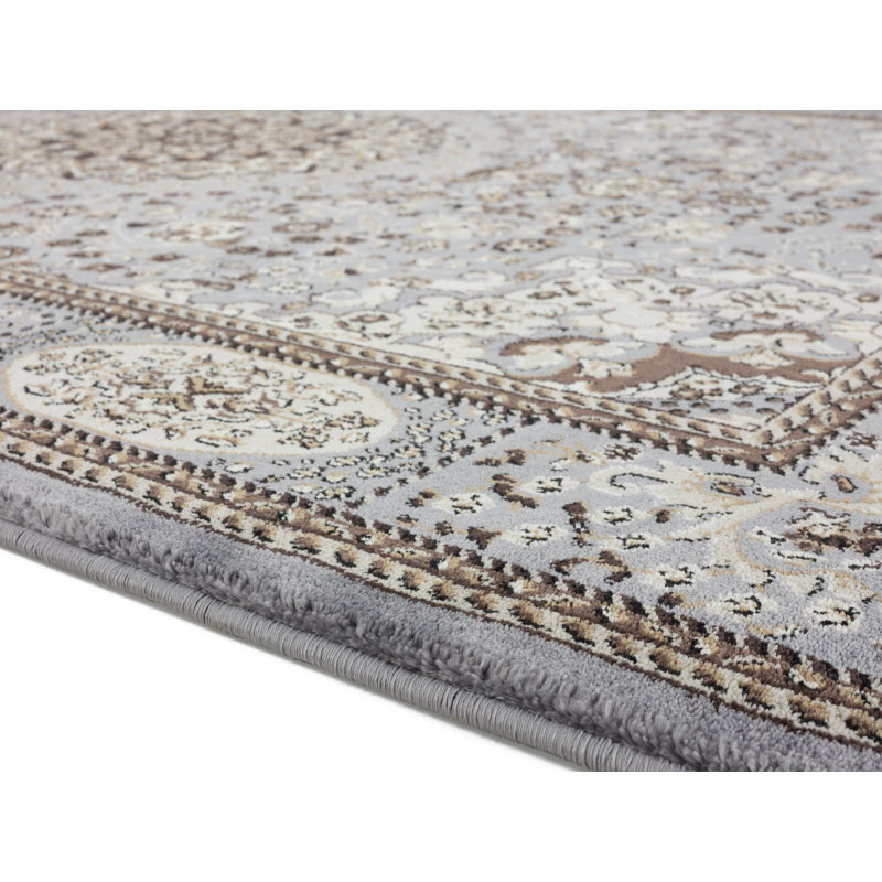 Tapis gris Devansh, Rectangle 2 pi 1 po x 3 pi 3 po