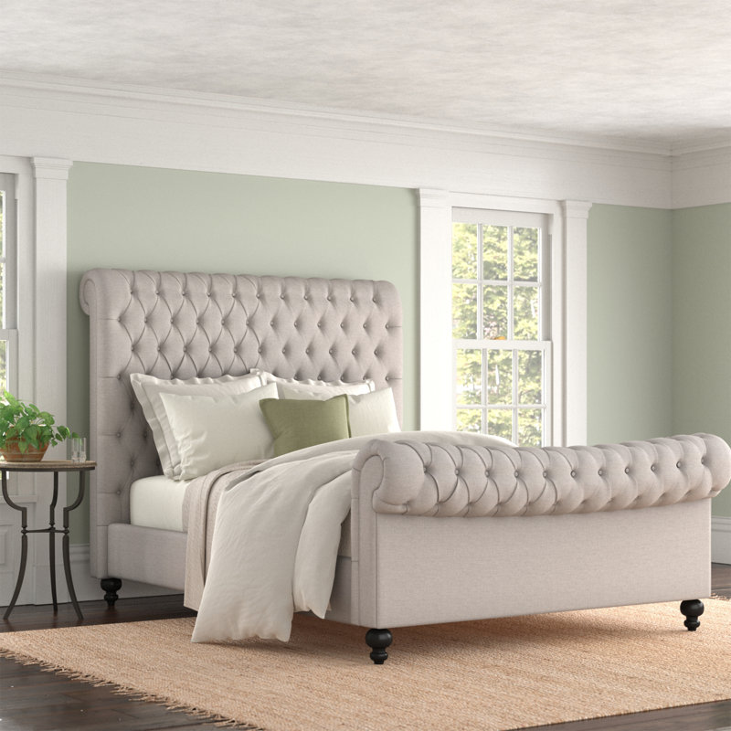 Nicolas Upholstered Sleigh Bed, King
