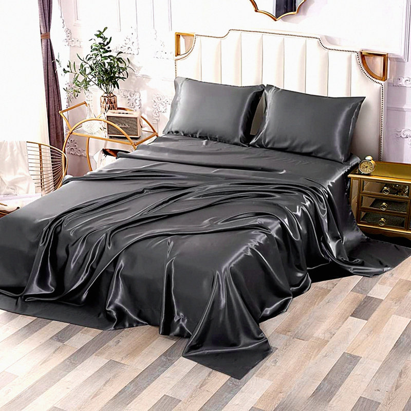 Silky Bedding Set - Luxe Hotel Collection - Wrinkle & Fade Resistant - Deep Pocket Sheets - 3-Piece Sheet Set with Pillow Cases
