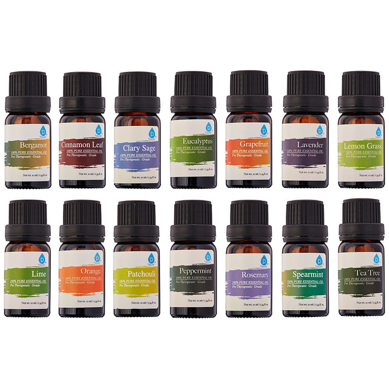 Pursonic 14-Pack Pure Essential Oil Aromatherapy Set
