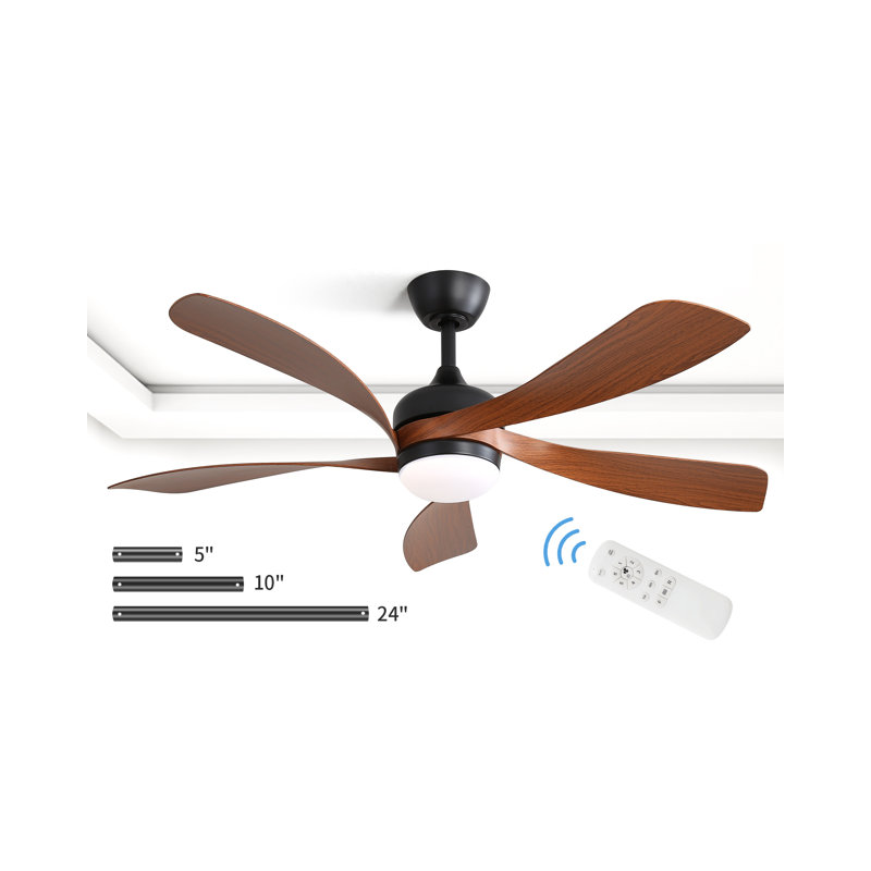 132CM 5-Blade Fan With LED Lights And Remote Control