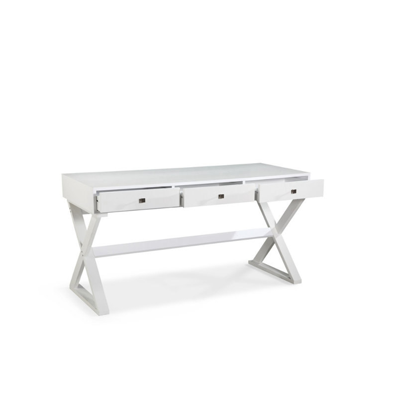 Annyah Metal Base Writing Desk