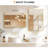 Bathroom Vanity Mirror For Wall, 2 Pack 36" X 24" Metal Framed Rectangular Bathroom Wall Mirror For Over Sink, HD Shatterproof Glass, Hangs Horizontally Or Vertically-1459104147