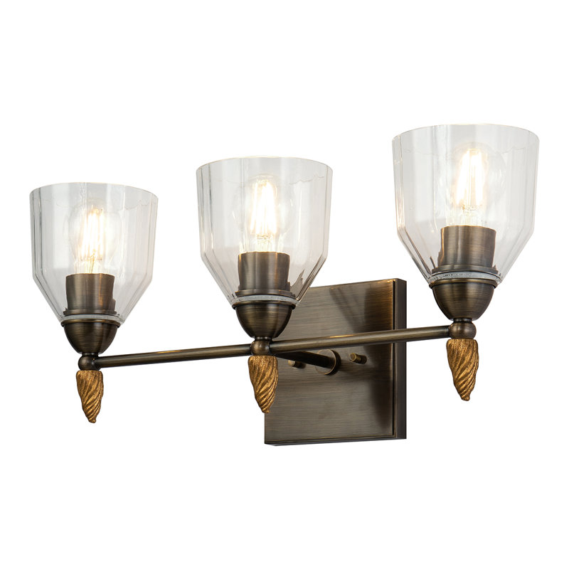Ensemble de meuble-lavabo 3 lumières Stiefel, Bronze