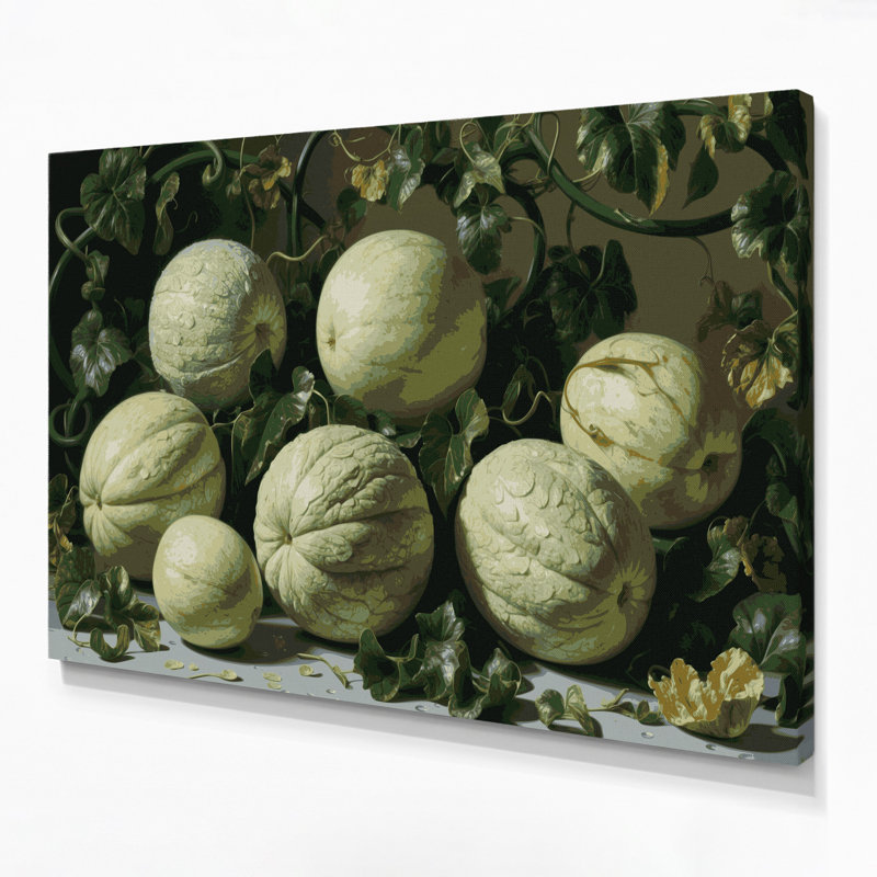 «Fruit Winter Melon», art mural sur toile, H 11 po x l 14 po