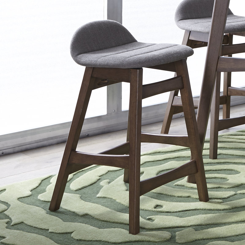 Paulina Bar Stool, Gray, Counter Stool (24" Seat Height)