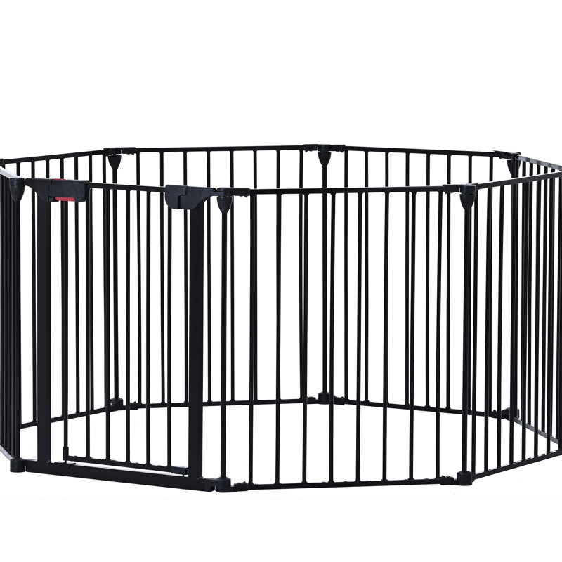 Barrière de jeu réglable en métal 8 panneaux 200 po, H 29,57 po x l 201,58 po x P 30,13 po