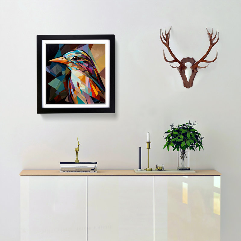 Single Picture Frame Print, Black