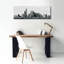 «Philly Panorama B & w» par Erin Clark, art mural sur toile-1523586238