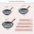 3 Piece Frying Pan Aluminum Skillet Set