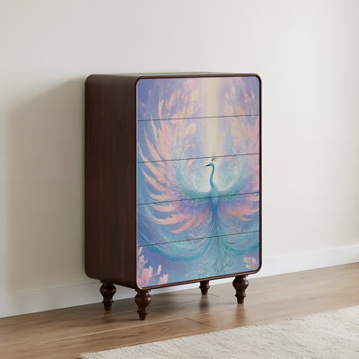 Armoire décorative à cinq tiroirs