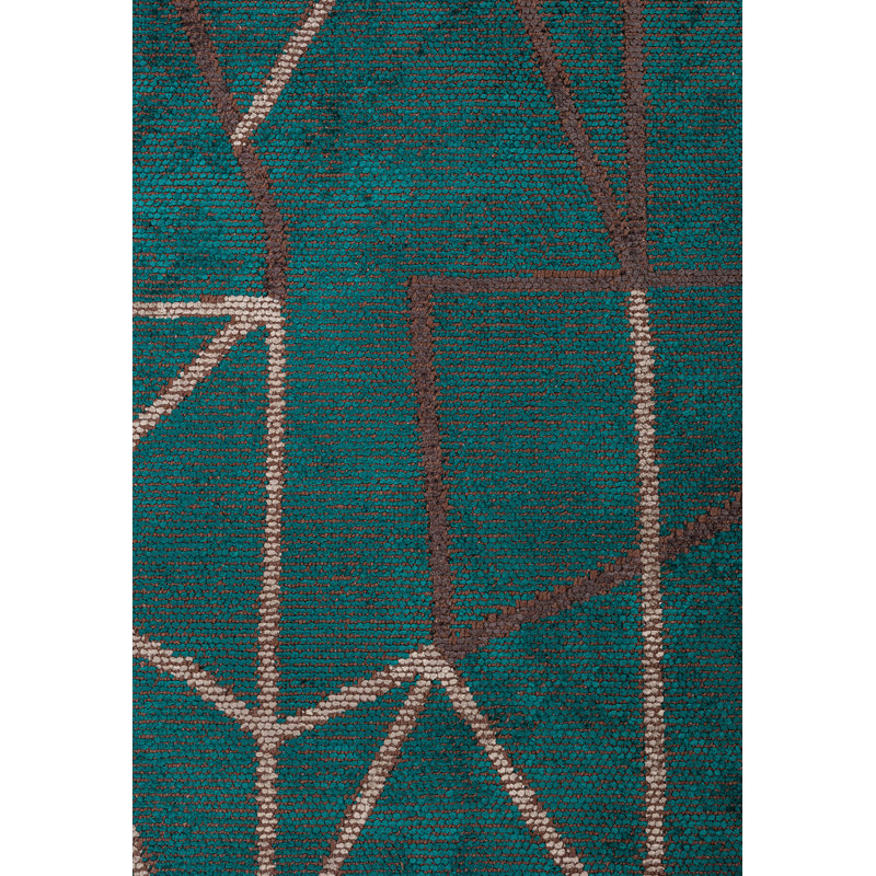 Anagha Rectangle Abstract Cotton and Viscose Indoor / Outdoor Area Rug, Rectangle 6'6" x 9'10"