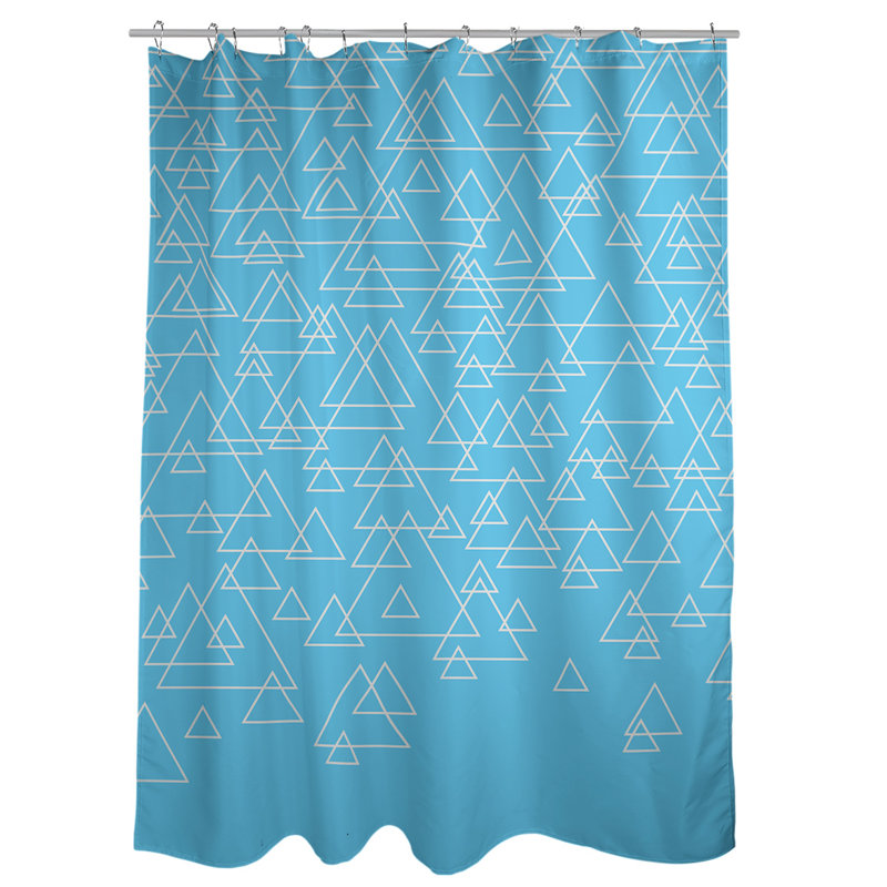 Rideau de douche simple katelyn elizabeth, Bleu