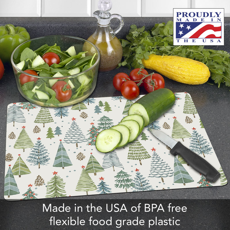 CounterArt Plastic Jolly Trees Cutting Board