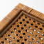 Natural Rattan Storage Box Set of 3, Decorative Woven Chest Trunks with Latch Closures