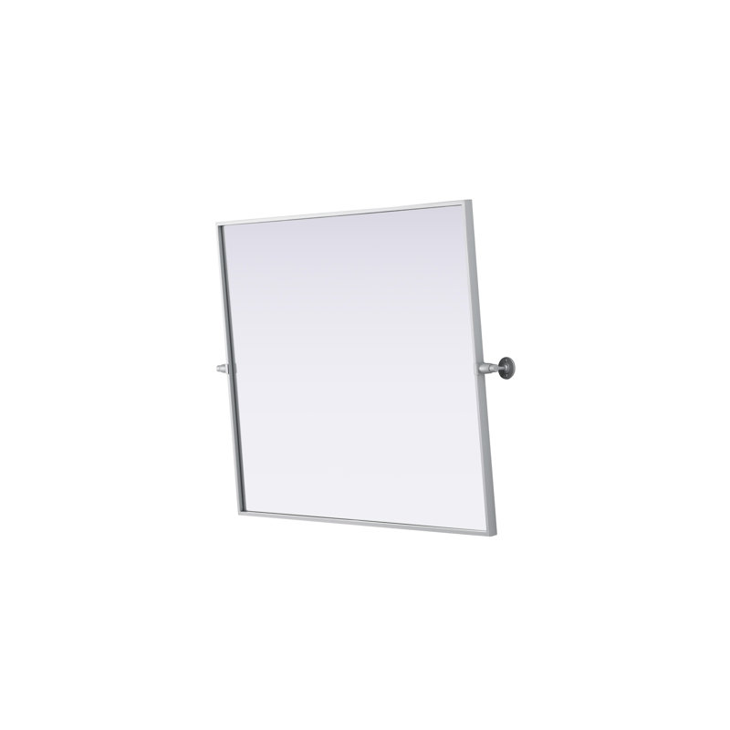 Amoura Pivot Mirror, Silver, 36" x 30"