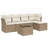 Vidaxl Garden Sofa Set Beige, Cream White
