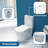 1-Piece 1.1/1.6 Gpf Dual Flush Elongated One Piece Toilet in Glossy White