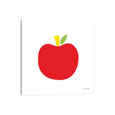 Red Apple by Ann Kelle - Wrapped Canvas Print